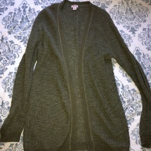 Army Green Cardigan
